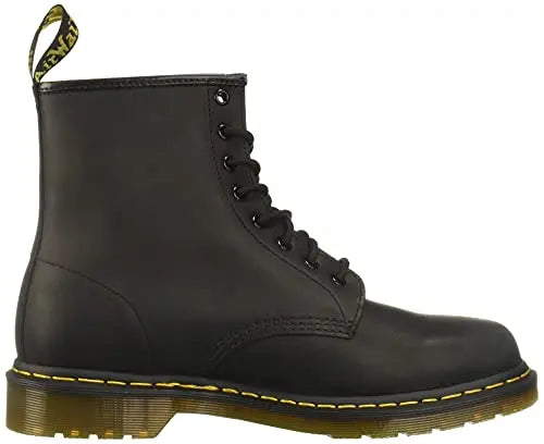 Load image into Gallery viewer, Dr. Martens, 1460 Greasy Leather 8-Eye Boot for Men and Women, Black, 5 US Men/6 US Women by NR Outlet NR Outlet
