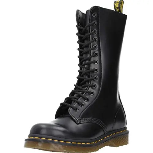 Load image into Gallery viewer, Dr. Martens, 1914 14-Eye Leather Boot for Men and Women, Black Smooth, 5 US Women/4 US Men by NR Outlet NR Outlet
