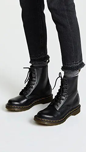 Load image into Gallery viewer, Dr. Martens Women&#39;s 1460 Smooth Leather 8 Eye Boot Combat by NR Outlet NR Outlet
