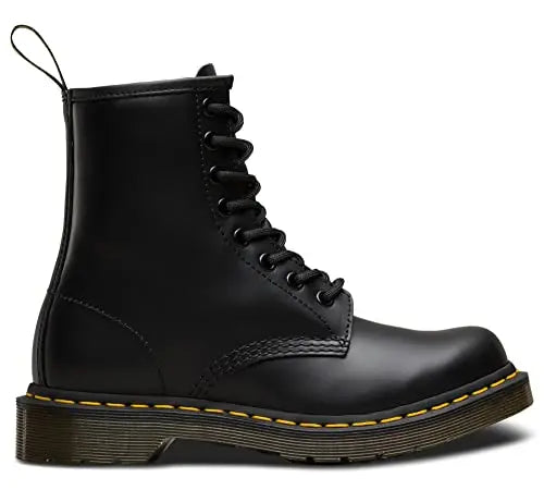 Dr. Martens, Women’s 1460 Original Smooth Leather 8-Eye Boot, Black Smooth, 7 W by NR Outlet NR Outlet