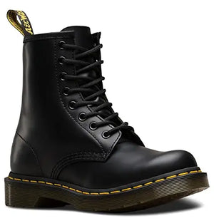 Dr. Martens, Women’s 1460 Original Smooth Leather 8-Eye Boot, Black Smooth, 7 W by NR Outlet NR Outlet