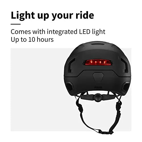 Load image into Gallery viewer, Bern Hudson Commuter Bike Helmet with MIPS, Rated for E-Bike, Integrated LED Rear Light and U-Lock Compatibility by NR Outlet NR Outlet
