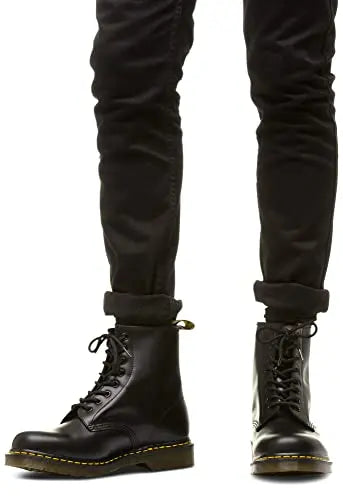 Dr. Martens, 1460 Original Leather 8-Eye Boot for Men and Women, Black Smooth, 9 US Women/8 US Men by NR Outlet NR Outlet