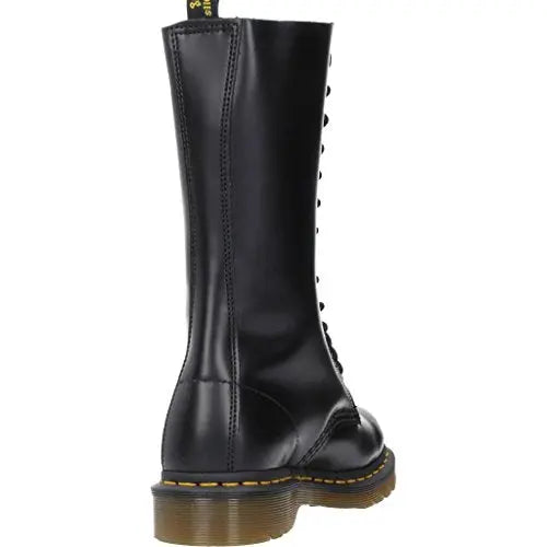 Dr. Martens, 1914 14-Eye Leather Boot for Men and Women, Black Smooth, 5 US Women/4 US Men by NR Outlet NR Outlet