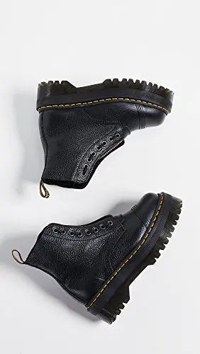 Dr. Martens Women's Sinclair 8 Eye Leather Platform Boots by NR Outlet NR Outlet