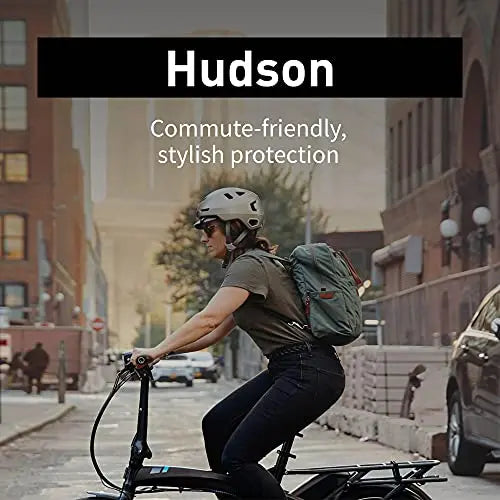 Load image into Gallery viewer, Bern Hudson Commuter Bike Helmet with MIPS, Rated for E-Bike, Integrated LED Rear Light and U-Lock Compatibility by NR Outlet NR Outlet
