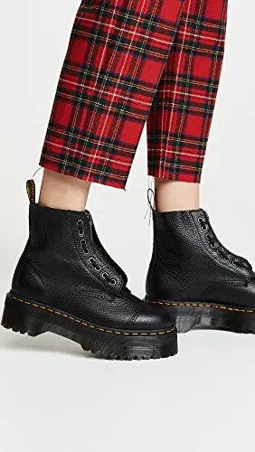 Dr. Martens Women's Sinclair 8 Eye Leather Platform Boots by NR Outlet NR Outlet