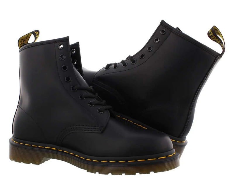 Load image into Gallery viewer, Dr. Martens, 1460 Greasy Leather 8-Eye Boot for Men and Women, Black, 10 US Men/11 US Women by NR Outlet NR Outlet
