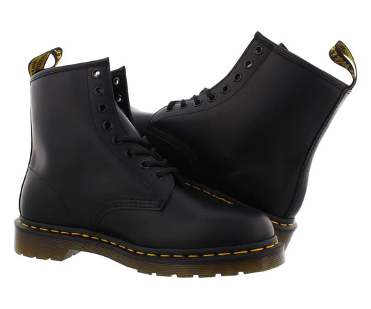 Dr. Martens, 1460 Greasy Leather 8-Eye Boot for Men and Women, Black, 10 US Men/11 US Women by NR Outlet NR Outlet