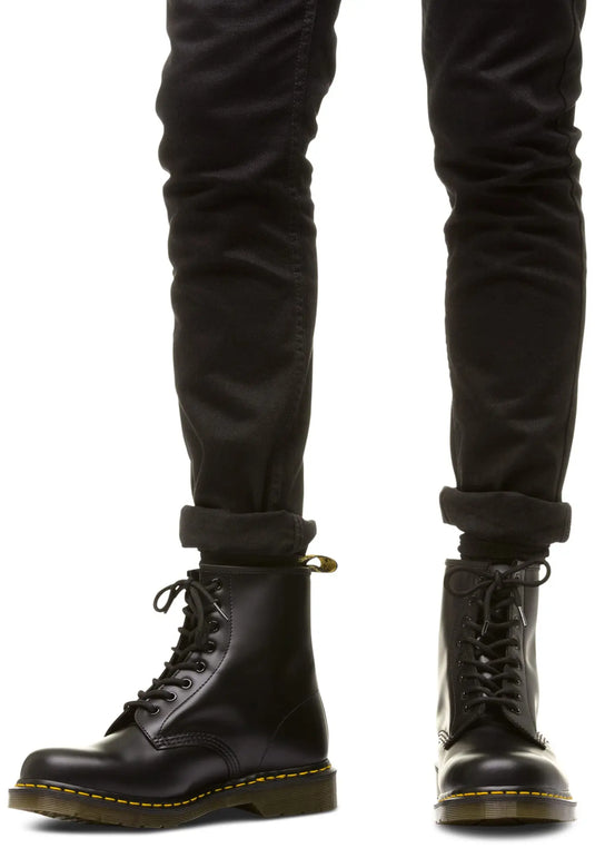 Dr. Martens, 1460 Original Smooth Leather 8-Eye Boot for Men and Women, Black Smooth, 14 US Women/13 US Men by NR Outlet NR Outlet