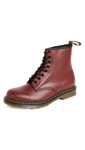 Dr. Martens, 1460 Original Smooth Leather 8-Eye Boot for Men and Women, Cherry Red Smooth, 8 US Women/7 US Men by NR Outlet NR Outlet