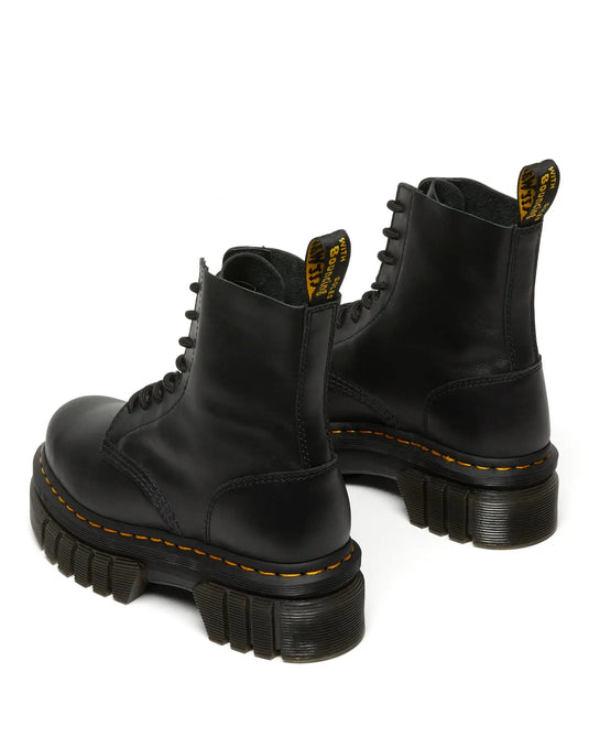 Dr. Martens, Women's Audrick 8-Eye Platform Boot, Black Nappa Lux, 10 by NR Outlet NR Outlet