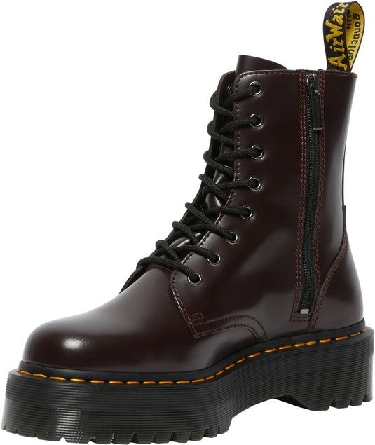 Dr. Martens, Jadon 8-Eye Leather Platform Boot for Men and Women by NR Outlet NR Outlet