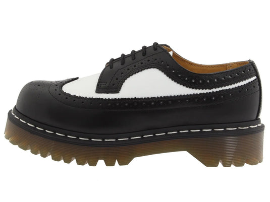 Dr. Martens - 3989 Brogue BEX 3-Eye Leather Wingtip Shoe for Men and Women by NR Outlet NR Outlet