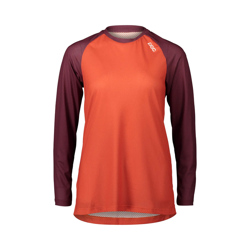 Load image into Gallery viewer, POC, Women&#39;s MTB Pure LS Jersey, Propylene Red/Agate Red by NR Outlet NR Outlet
