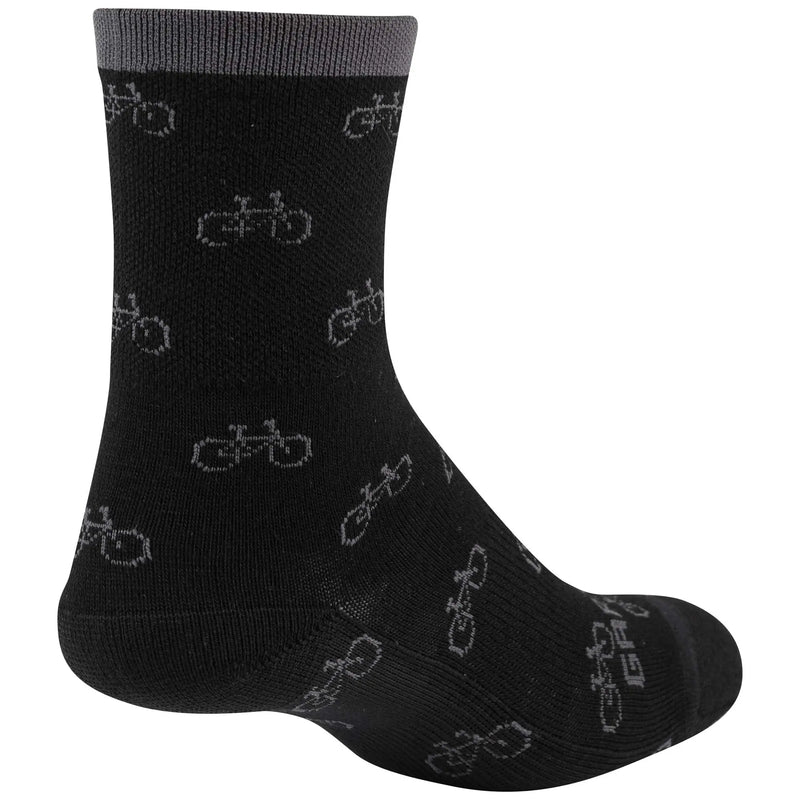 Load image into Gallery viewer, Louis Garneau, Merino 60 Cycling Socks, Black/Asphalt, Small/Medium by NR Outlet NR Outlet
